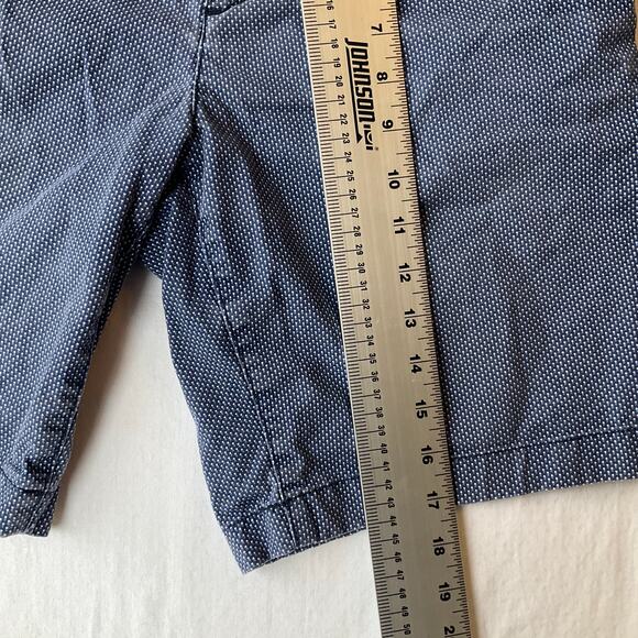 Michael Kors Men Flat Front Khaki Shorts size 30, Blue - Picture 4 of 11